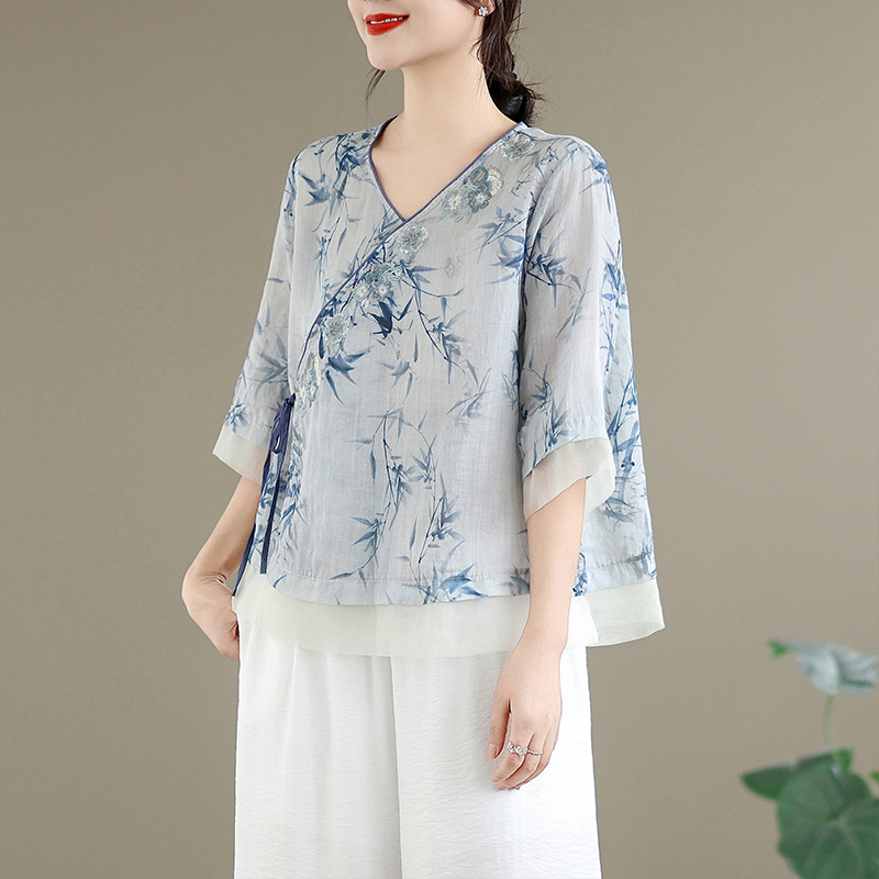 طقم أنيق من القطن والكتان مع ت - مراجعة Linen Pant Wide وسعره
