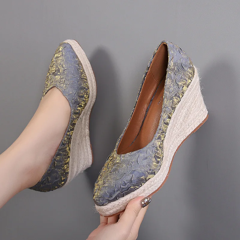 أحذية إسبادريل نسائية بكعب عال - مراجعة Wedge Espadrille Women وسعره
