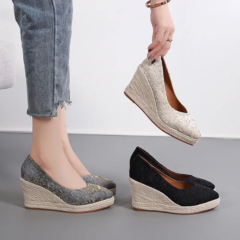 أحذية إسبادريل نسائية بكعب عال - مراجعة Wedge Espadrille Women وسعره