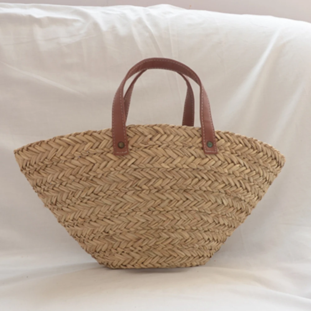 البوهيمي القش الروطان حقائب لل - مراجعة Crochet Bag Raffia وسعره