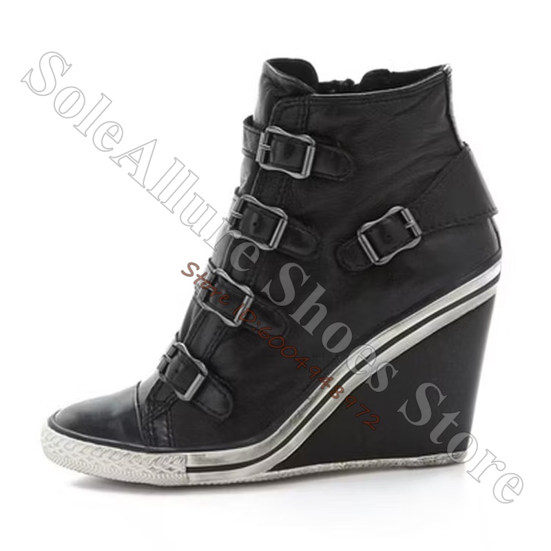 حذاء رياضي رمادي متعدد الأزرار - مراجعة Wedge Espadrille Women وسعره